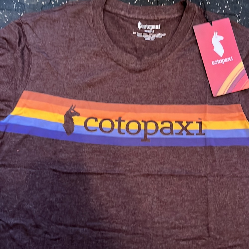 Cotopaxi On the Horizon Graphic Tee “Black Iris” Womens sizing NWT - Picture 3 of 10